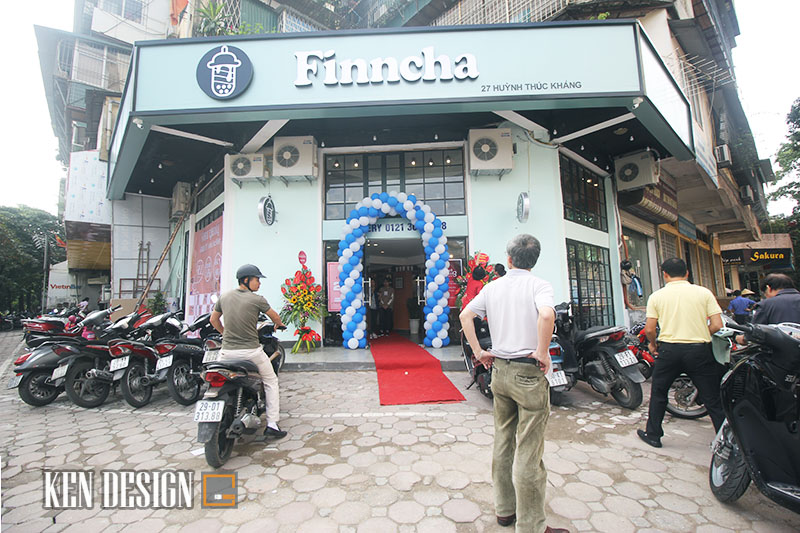 Thiết kế quán trà sữa Finncha 